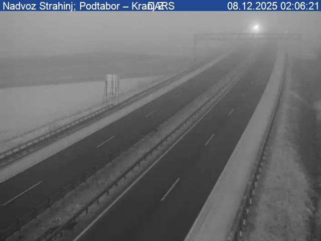 Naklo: A2/E61, Karavanke - Ljubljana, Kranj, nadvoz Strahinj