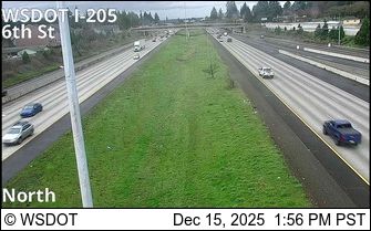 Vancouver: I-205 at MP 28.6: 6th St