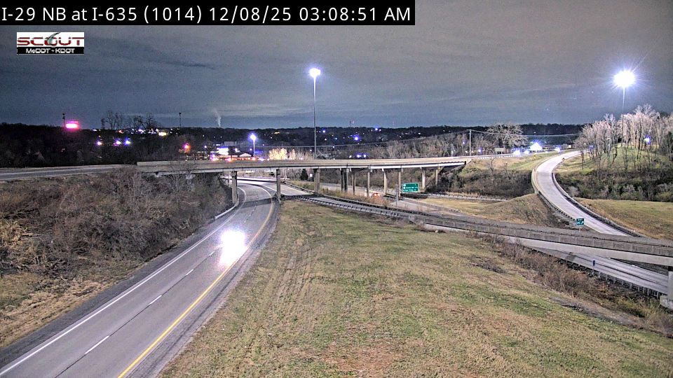 Kansas City: I-29 N @ at I-635
