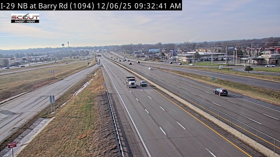 Kansas City: I-29 N @ Barry Road