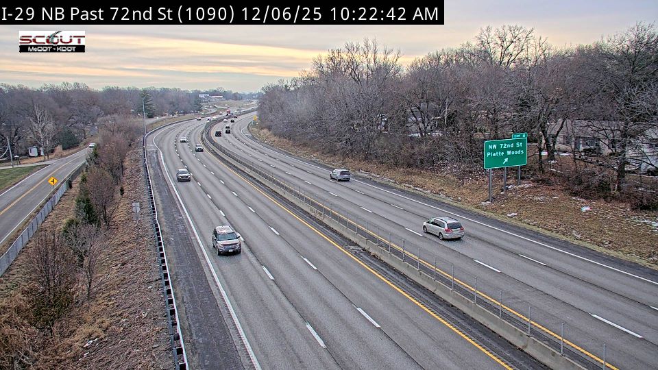 Platte Woods: I-29 N @ North of 72nd Street