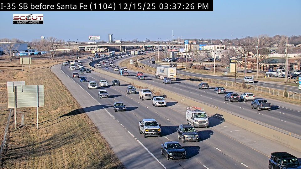 Olathe: I-35 S BEFORE SANTA FE