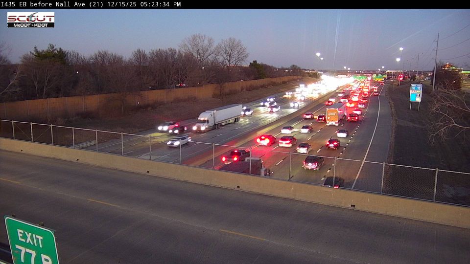 Overland Park: I-435 E BEFORE NALL