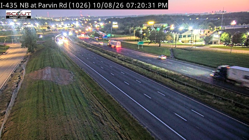 Kansas City: I-435 N @ at PARVIN RD