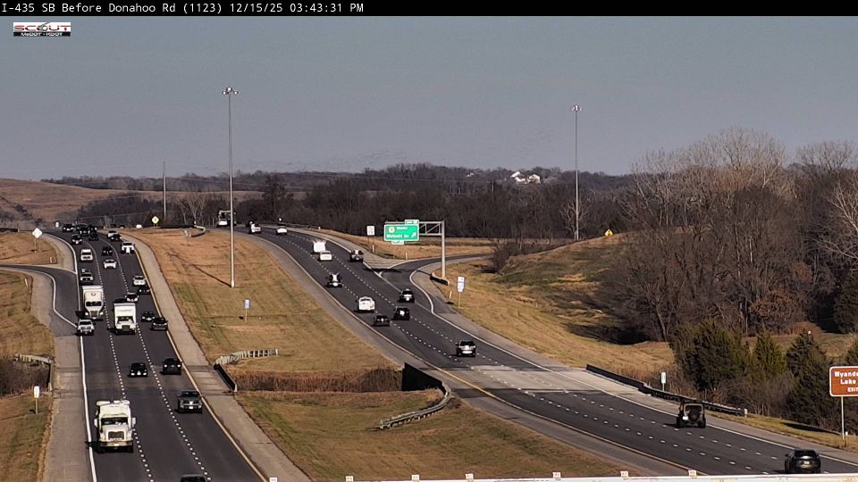 Kansas City: I-435 S @ Before Donahoo Road