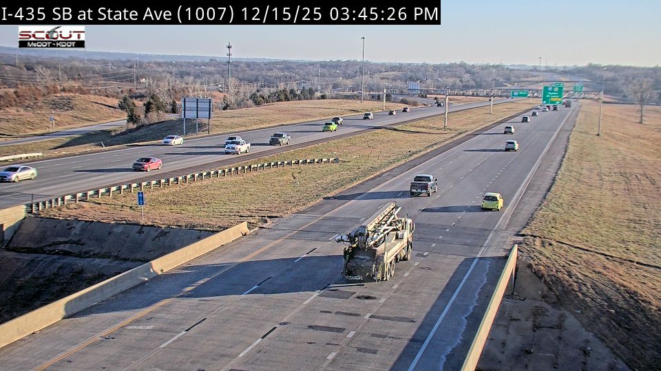 Kansas City: I-435 S @ STATE AVE