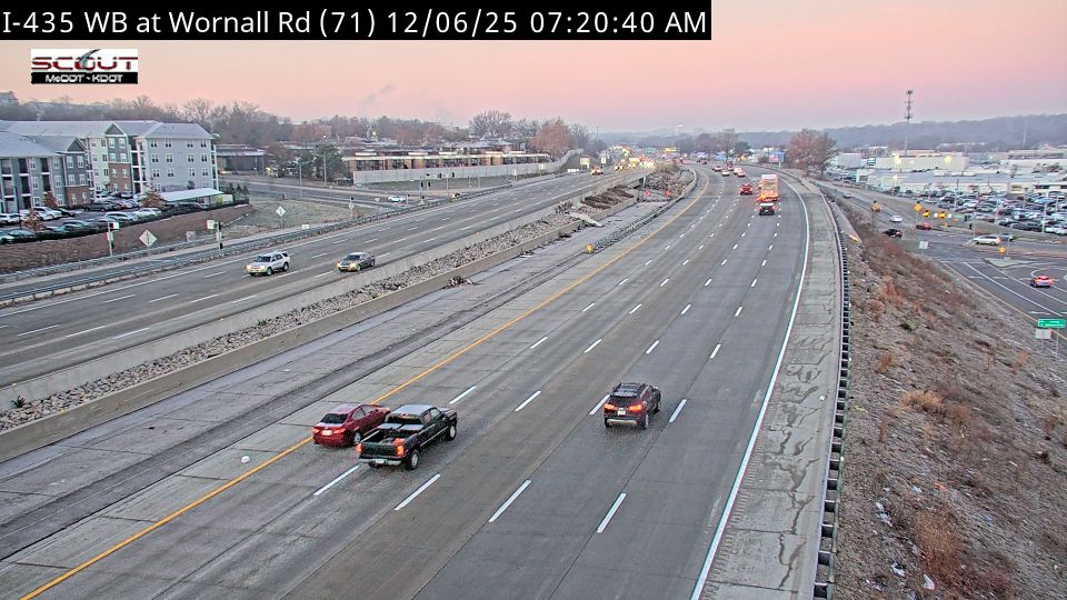 Kansas City: I-435 W @ WORNALL RD