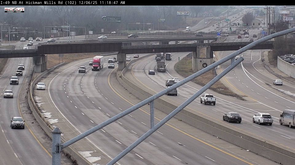 Kansas City: I-49 N @ HICKMAN MILLS ROAD