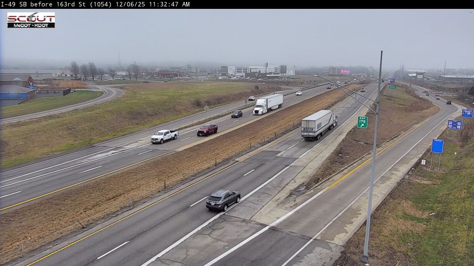 Belton: I-49 S @ N of 163rd Street