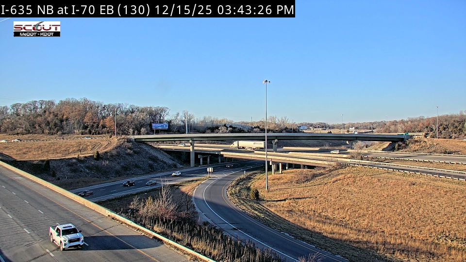 Kansas City: I-635 N @ AT I-70 EB