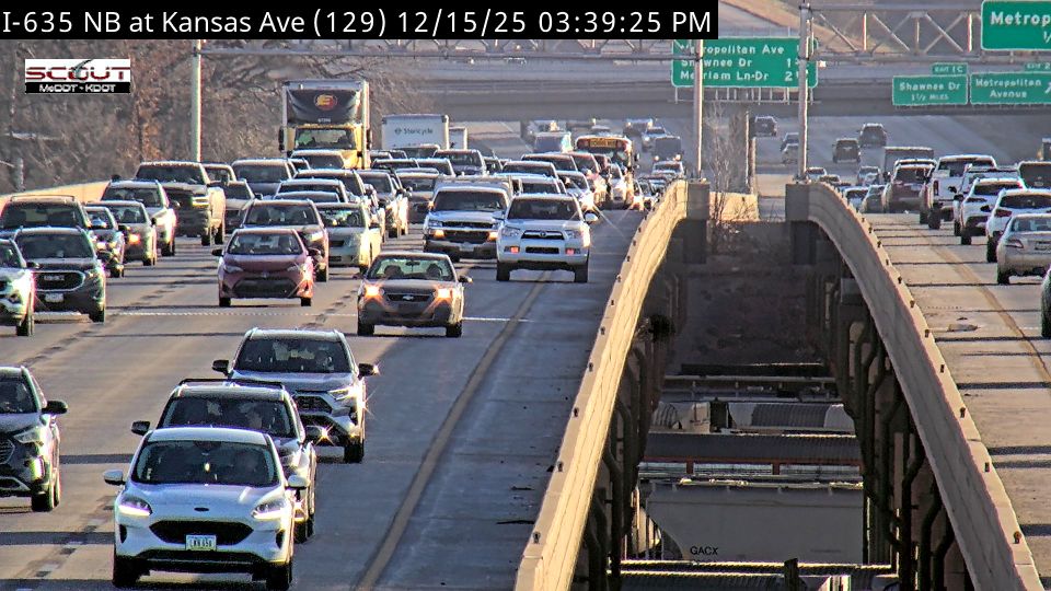 Kansas City: I-635 N @ at KANSAS AVE