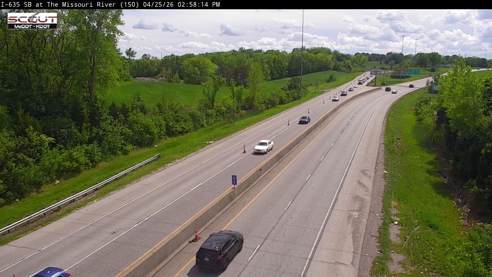 Kansas City: I-635 S @ Missouri River