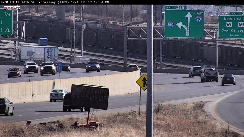 Kansas City: I-70 E @ 18th Street
