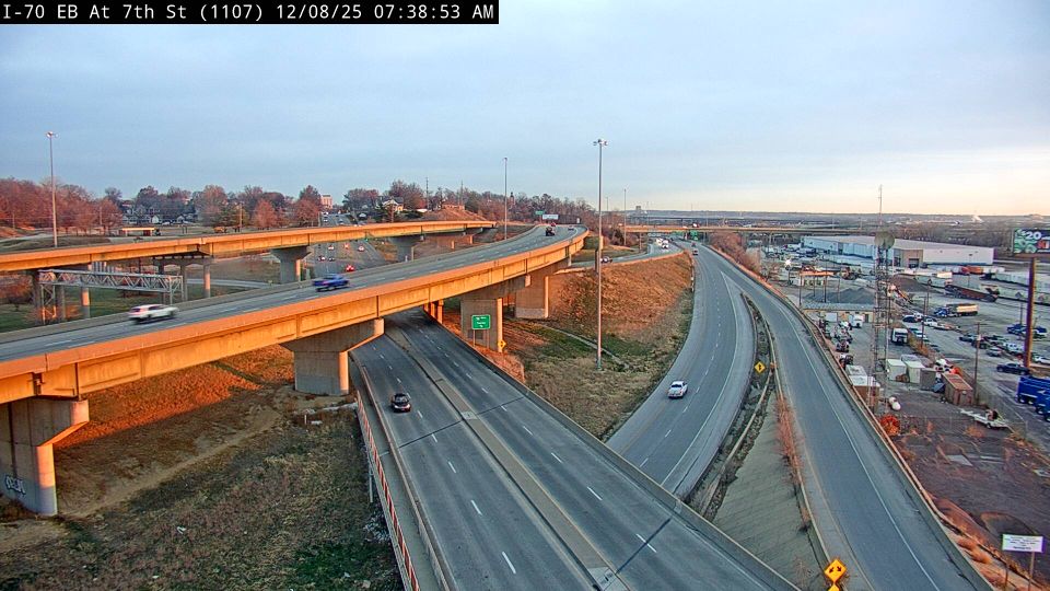 Kansas City: I-70 E @ 7th Street