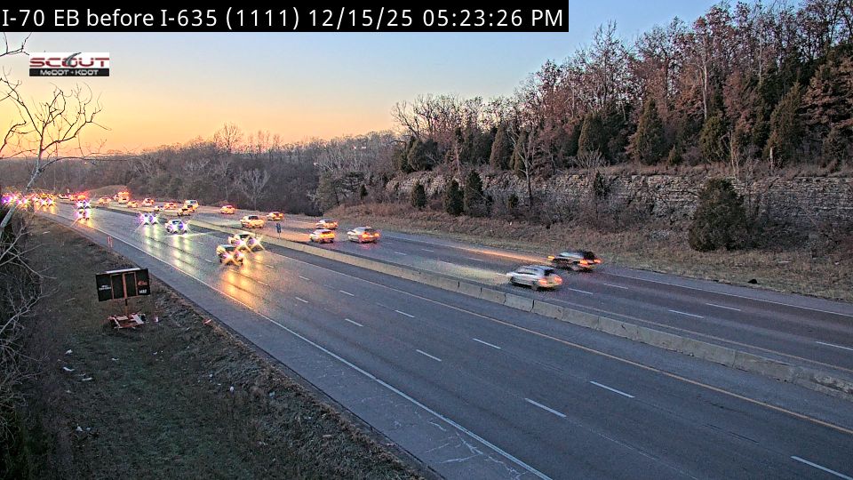 Kansas City: I-70 E @ West of I-635
