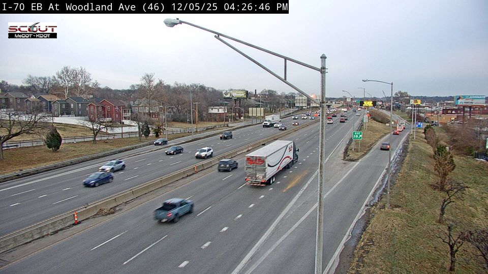 Kansas City: 18th and Vine: I-70 E @ WOODLAND AVE