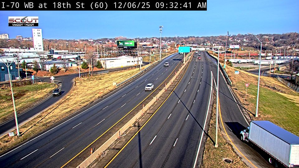 Kansas City: I-70 W @ 18TH ST