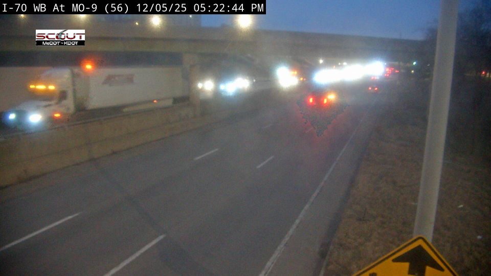 Kansas City: I-70 W @ 9 HWY