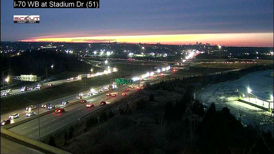 Kansas City: I-70 W @ Stadium