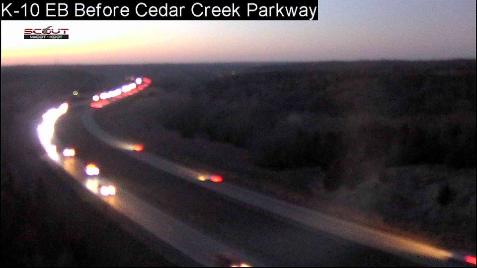 Lenexa: K-10 E @ Before Cedar Creek