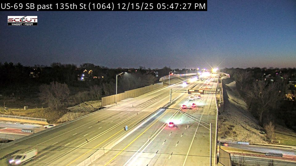 Overland Park: US-69 Hwy N @ Before 135th