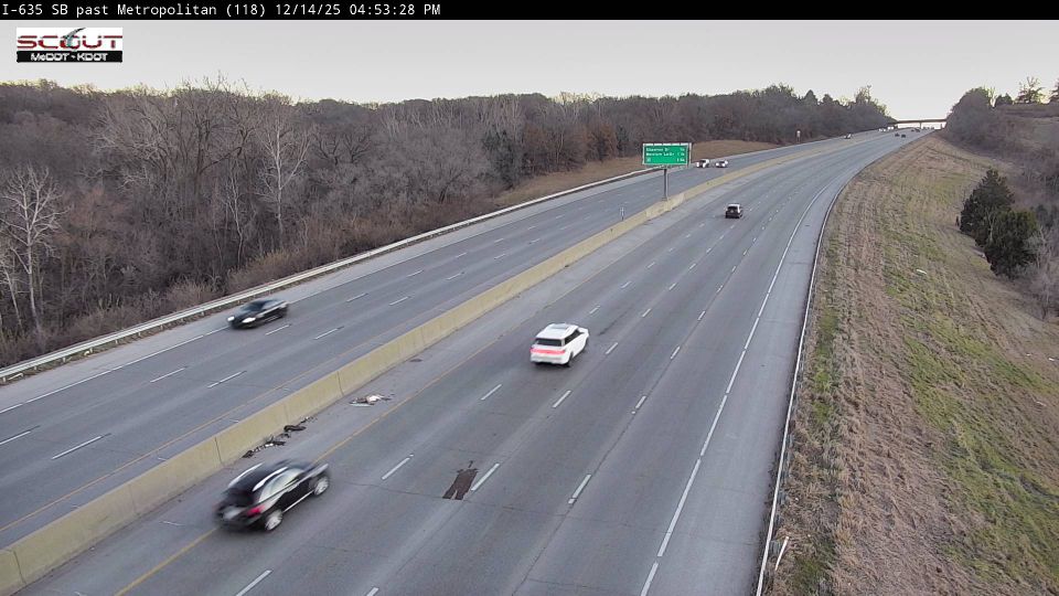 Kansas City: I-635 SB @ S. OF METROPOLITAN