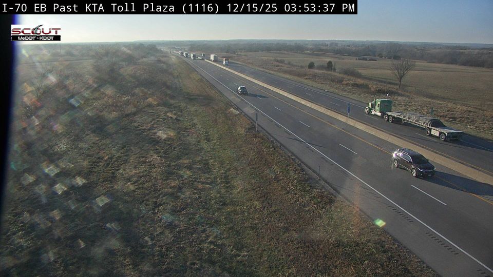 Basehor: I-70 E @ East of KTA Toll Plaza
