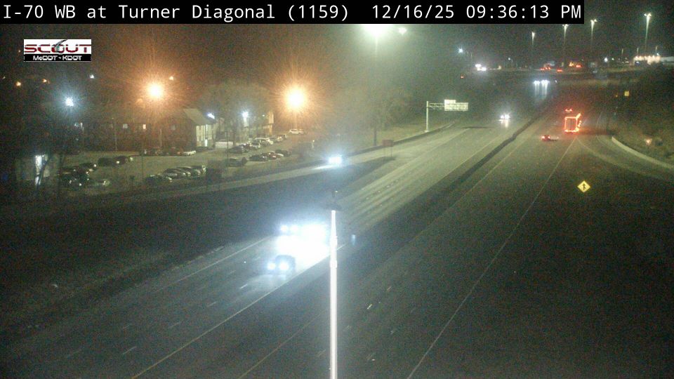 Kansas City: I-70 W @ Turner Diagonal