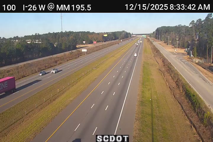 Clemson Terrace: I-26 W @ MM 195.4