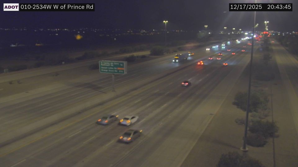 Tucson: Stockham › West: I-10 WB 253.40 @W of Prince Rd