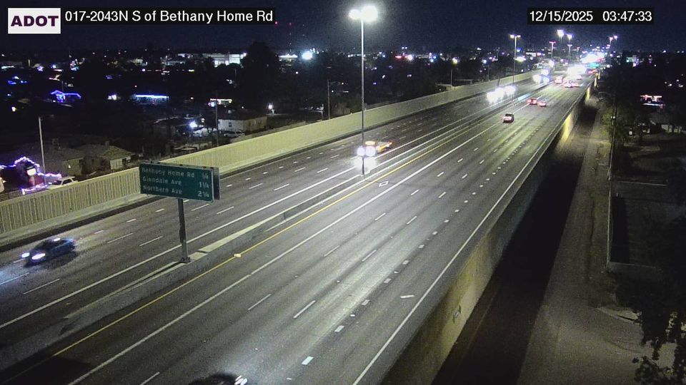 Phoenix: Alhambra › North: I-17 NB 204.36 @S of Bethany Home