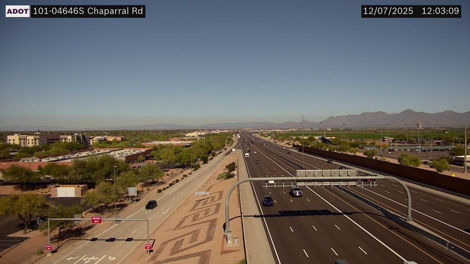 Scottsdale › South: SR-101 SB 46.40 @Chaparral Rd