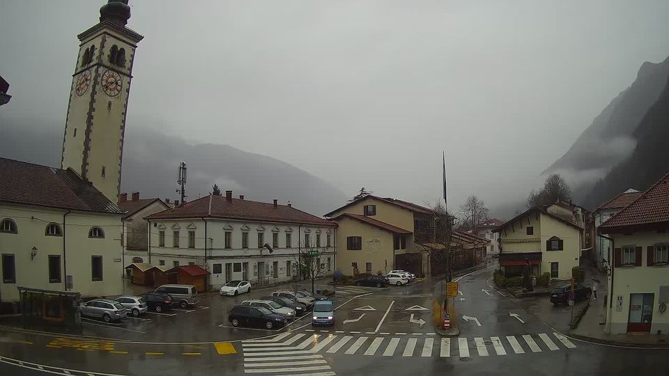 Kobarid: Live webcam - city center - Soča valley - Slovenia