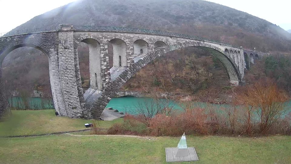 Nova Gorica: Solkan Bridge - webcam