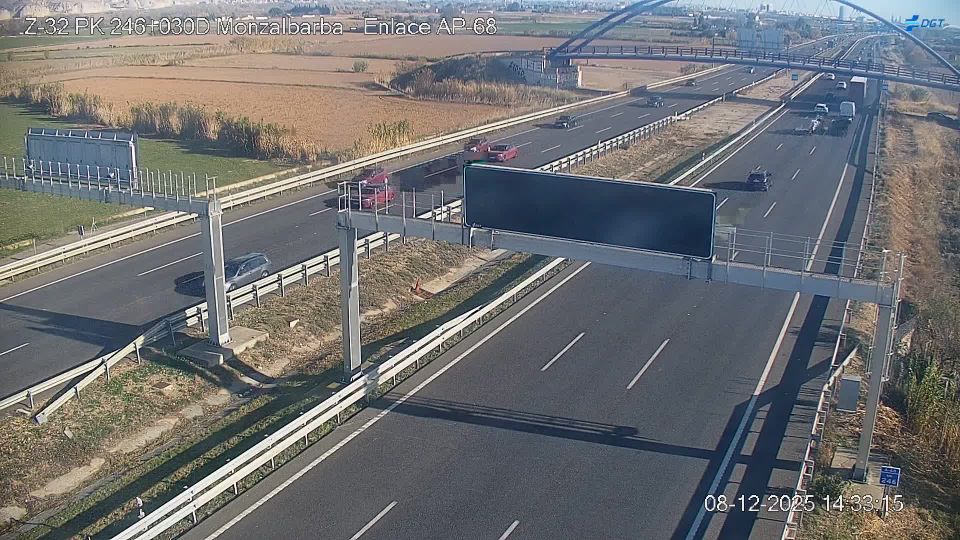 Zaragoza: Monzalbarba - A-68 - Autovía del Ebro