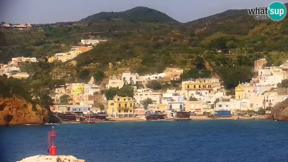 Ponza: Le case Popolari › South: Island of Ponza - the port webcam live