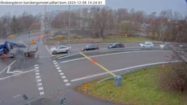 Arendal › South-west: Älvsborgsbron Ivarsbergsmotet påfart bom