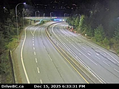 West Vancouver: Eagle Island › West: Highway 99 at Highway 1 ramp to Horseshoe Bay, looking west