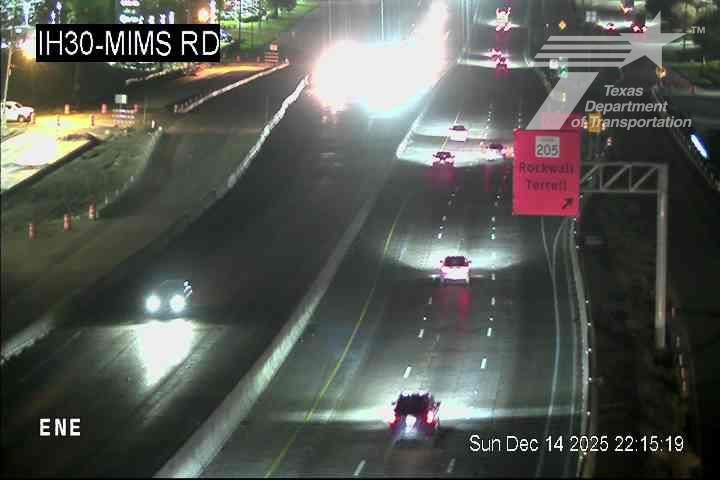 Rockwall › East: IH30 @ Mims Rd
