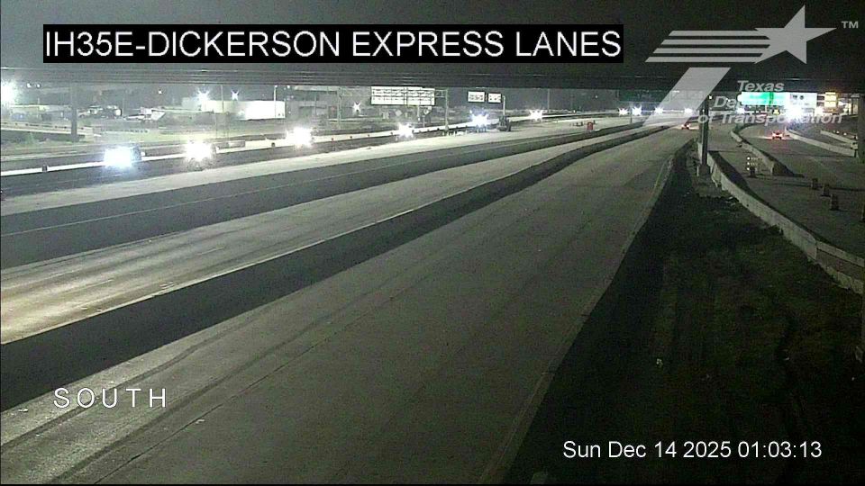 Carrollton › North: IH35E @ Dickerson Express Lanes