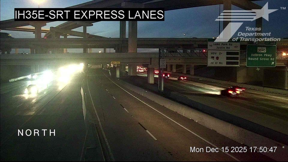 Lewisville › North: IH35E @ SRT Express Lanes