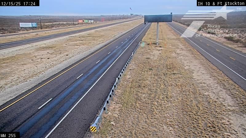 Fort Stockton › East: IH 10 at MM 255 EB DMS CCTV