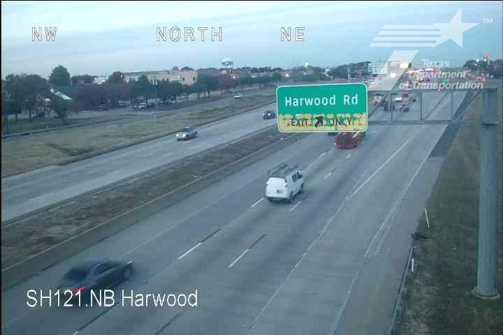 Bedford › North: SH121 @ NB Harwood Exit