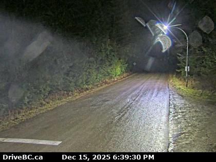 Area K › South: Highway 6 at South Arrow Park Ferry Terminal, 22 km south of Nakusp at junction of Upper and Lower Arrow Lakes, looking south on Arrow Park Road