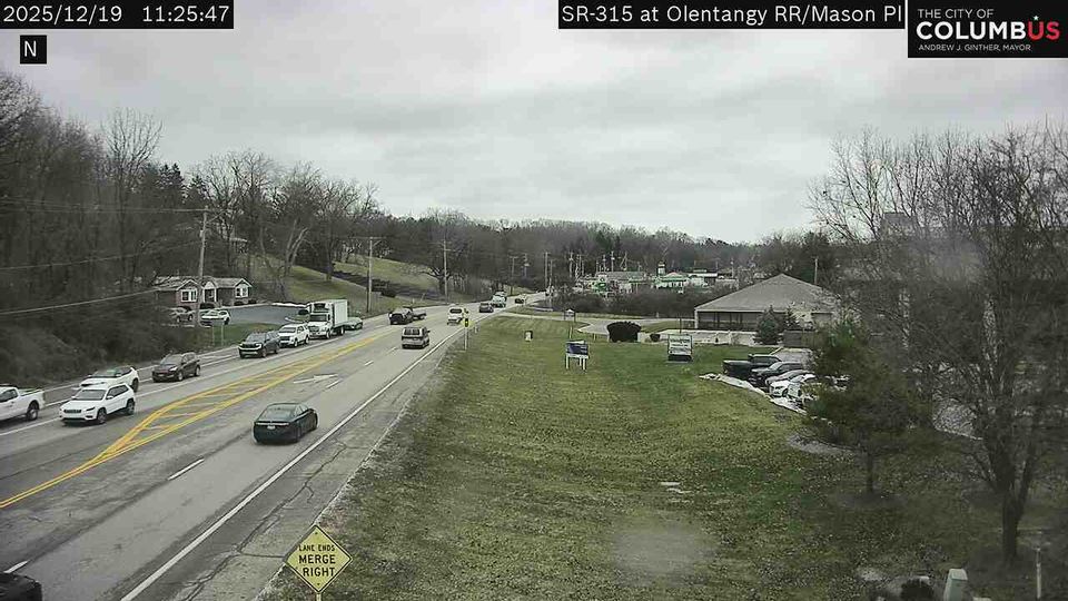 Worthington Hills: City of Columbus) Olentangy River Rd at Mason Pl and SR-315