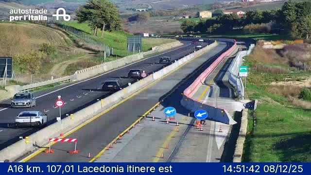 Vallata: A16 km. 107,01 Lacedonia itinere est