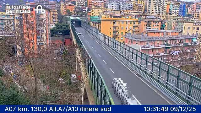 Genoa: Val Polcevera: A07 km. 130,0 All.A7/A10 itinere sud