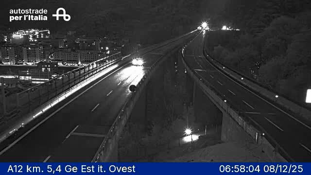 Genoa: Media Val Bisagno: A12 km. 5,4 Ge Est it. Ovest