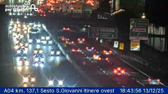 Monza: Sant'Alessandro: A04 km. 137,1 Sesto S.Giovanni itinere ovest