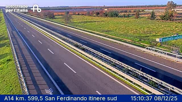 Cerignola: A14 km. 599,5 San Ferdinando itinere sud